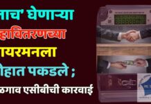 ‘लाच’ घेणाऱ्या महावितरणच्या वायरमनला रंगेहात पकडले ; जळगाव एसीबीची कारवाई