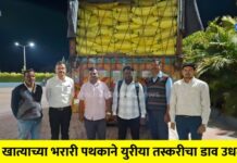 सिनेस्टाईल पाठलाग करत कृषी खात्याच्या भरारी पथकाने युरीया तस्करीचा डाव उधळला