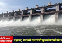 तामसवाडी बोरी धरण कालव्याच्या दुरुस्तीसाठी महाराष्ट्र शेतकरी संघटनेची मुख्यमंत्र्यांकडे थेट तक्रार