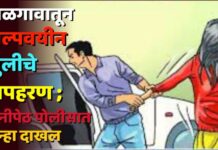 जळगावातून अल्पवयीन मुलीचे अपहरण ; शनीपेठ पोलीसात गुन्हा दाखल