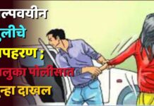 अल्पवयीन मुलीचे अपहरण ; तालुका पोलीसात गुन्हा दाखल