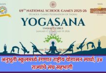 अनुभूती स्कूलमध्ये रंगणार राष्ट्रीय योगासन स्पर्धा; ३४ राज्यांचे संघ सहभागी
