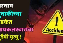 भरधाव दुचाकीच्या धडकेत सायकलस्वाराचा दुदैवी मृत्यू !