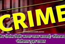 अवैध गोमांस विक्री करणाऱ्यावर कारवाई; नशिराबाद पोलीसात गुन्हा दाखल