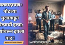 धक्कादायक : पोटच्या मुलाकडून पित्याची हत्या; पैशांवरून झाला वाद !