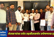 केळी पिकविमा परतावा रखडला ; शेतकऱ्यांचा रावेर तहसीलसमोर उपोषणाचा इशारा