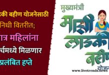 लाडकी बहीण योजनेसाठी निधी वितरीत; पात्र महिलांना मार्चमध्ये मिळणार प्रलंबित हप्ते