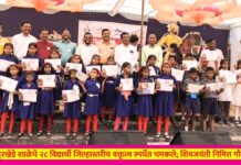 काहुरखेडे शाळेचे २८ विद्यार्थी जिल्हास्तरीय वक्तृत्व स्पर्धेत चमकले; शिवजयंती निमित्त गौरव