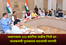 जळगावला 300 कोटींचा वाढीव निधी द्या : पालकमंत्री गुलाबराव पाटलांची मागणी