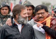 राहुल गांधींच्या नेतृत्वाची सत्ताधाऱ्यांना धास्ती : संजय राऊत