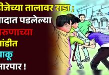 डीजेच्या तालावर राडा ; वादात पडलेल्या तरुणाच्या मांडीत चाकू आरपार !