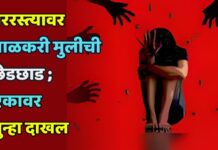 भररस्त्यावर शाळकरी मुलीची छेडछाड ; एकावर गुन्हा दाखल