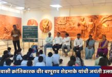 आदिवासी क्रांतिकारक वीर बापूराव शेडमाके यांची जयंती उत्साहात