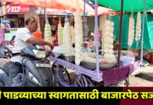 गुढी पाडव्याच्या स्वागतासाठी बाजारपेठ सजली