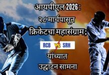 आयपीएल 2026 : २८ मार्चपासून क्रिकेटचा महासंग्राम ; RCB विरुद्ध SRH यांच्यात उद्घाटन सामना