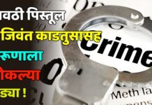 गावठी पिस्तूल व जिवंत काडतुसासह तरूणाला ठोकल्या बेड्या !