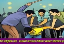 बहिणीचा कौटुंबिक वाद : मध्यस्थी करायला गेलेल्या भावावर जीवघेणा हल्ला !