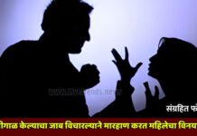 शिवीगाळ केल्याचा जाब विचारल्याने मारहाण करत महिलेचा विनयभंग !