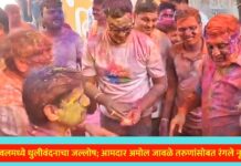 यावलमध्ये धुलीवंदनाचा जल्लोष; आमदार अमोल जावळे तरुणांसोबत रंगले नृत्यात