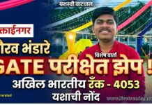 मुक्ताईनगरच्या गौरव भंडारे यांची GATE परीक्षेत झेप; अखिल भारतीय रँक 4053 मिळवत यशाची नोंद