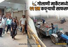 महापौरांच्या उपस्थितीत गोलाणी मार्केटमध्ये स्वच्छता अभियान; २२ टन कचऱ्याची साफसफाई