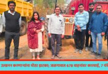 अवैध उत्खनन करणाऱ्यांना मोठा झटका; जळगावात 678 वाहनांवर कारवाई, 7 यंत्रे जप्त