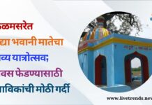 कळमसरेत उद्या भवानी मातेचा भव्य यात्रोत्सव; नवस फेडण्यासाठी भाविकांची मोठी गर्दी
