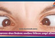 जळगावात मोफत तिरळेपणा शस्त्रक्रिया शिबिराला उत्स्फूर्त प्रतिसाद