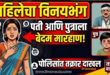 महिलेचा विनयभंग करून पती-पुत्राला मारहाण; पोलिसांत तक्रार दाखल