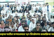 नेत्रसेवेचा विक्रम : डॉ. उल्हास पाटील रुग्णालयात १३१ तिरळेपणा शस्त्रक्रिया यशस्वी