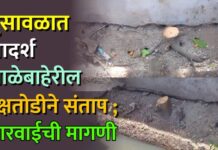 भुसावळात आदर्श शाळेबाहेरील वृक्षतोडीने संताप ; कारवाईची मागणी