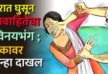 घरात घुसून विवाहितेचा विनयभंग ; एकावर गुन्हा दाखल