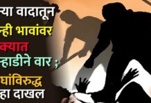 जुन्या वादातून दोन्ही भावांवर डोक्यात कुऱ्हाडीने वार ; चौघांविरुद्ध गुन्हा दाखल