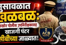 भुसावळात खळबळ : लाचखोर पोलीस उपनिरीक्षकासह खाजगी पंटर एसीबीच्या जाळ्यात!