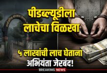 पीडब्ल्यूडीला लाचेचा विळखा : पाच लाखांची लाच स्वीकारतांना शाखा अभियंत्याला अटक
