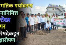 जागतिक पर्यावरण दिनानिमित्त पारोळा नगर परिषदेकडून वृक्षारोपण