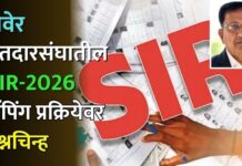 रावेर मतदारसंघातील SIR-2026 मॅपिंग प्रक्रियेवर प्रश्नचिन्ह