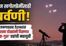 आज खगोलप्रेमींसाठी पर्वणी; जळगावसह देशभरात उघड्या डोळ्यांनी दिसणार ‘शुक्र-गुरु’ ग्रहांची महायुती