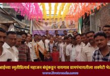 आईच्या स्मृतीप्रित्यर्थ महाजन बंधूंकडून नायगाव ग्रामपंचायतीला शवपेटी भेट