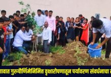 धरणगावात गुरुपौर्णिमेनिमित्त वृक्षारोपणातून पर्यावरण संवर्धनाचा संदेश