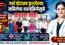 गर्भ पोटातच फुटलेल्या महिलेचा शस्त्रक्रियेमुळे वाचला जीव; डॉ. उल्हास पाटील रुग्णालयातील स्त्रीरोग तज्ज्ञांचे यश