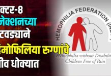 फॅक्टर-८ इंजेक्शनच्या तुटवड्याने हिमोफिलिया रुग्णांचे जीव धोक्यात
