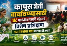 कापूस शेती वाचविण्यासाठी ४८ गावांतील शेतकरी महिलांचे विशेष प्रशिक्षण; एल निनोवर मात करण्याची तयारी