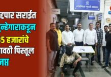 हद्दपार सराईत गुन्हेगाराकडून ३५ हजारांचे गावठी पिस्तूल जप्त