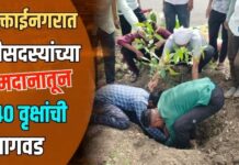 मुक्ताईनगरात श्रीसदस्यांच्या श्रमदानातून १४० वृक्षांची लागवड