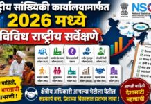 राष्ट्रीय सांख्यिकी कार्यालयामार्फत २०२६ मध्ये विविध राष्ट्रीय सर्वेक्षणे