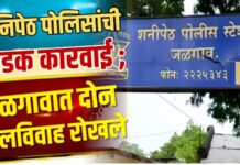 शनिपेठ पोलिसांची धडक कारवाई ; जळगावात दोन बालविवाह रोखले