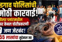भडगाव पोलिसांची मोठी कारवाई; सोलर प्लांटमधील कॉपर केबल चोरीप्रकरणी ९ जण जेरबंद, ९.५५ लाखांचा मुद्देमाल जप्त