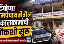 हिंगोणा ग्रामपंचायत विकास कामांची चौकशी सुरू