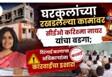 घरकुलांच्या रखडलेल्या कामांवर सीईओ करिश्मा नायर यांचा बडगा; दिरंगाई करणाऱ्या अधिकाऱ्यांना कारवाईचा इशारा